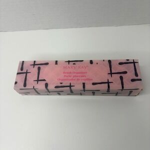 Mary Kay Brush Organizer Pink Black Makeup Tool Holder Desktop Storage New Box